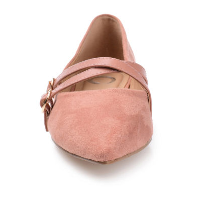 Journee Collection Womens Patricia-Wd Pointed Closed Toe Ballet Flats-Wide Width