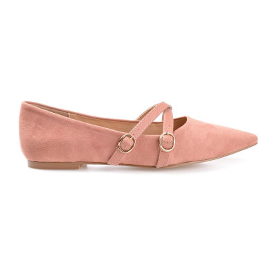 Journee Collection Womens Patricia-Wd Pointed Closed Toe Ballet Flats-Wide Width