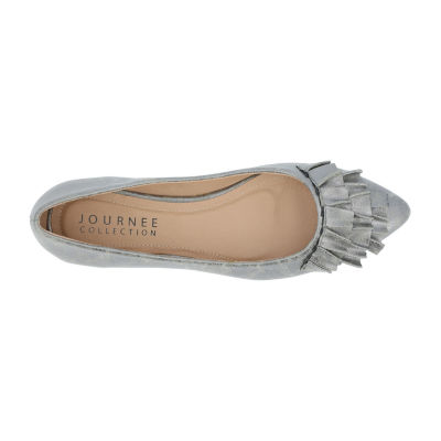 Journee Collection Womens Judy Slip-on Pointed Toe Ballet Flats
