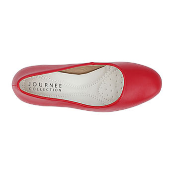 Journee Collection Womens Luu-m Comfort Insole Round Toe Low Block Heel  Pumps Nude 7 : Target