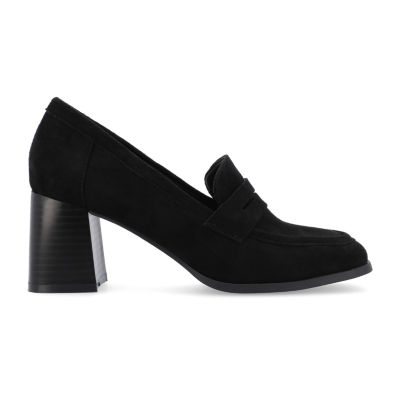 Stacked hotsell heel pumps