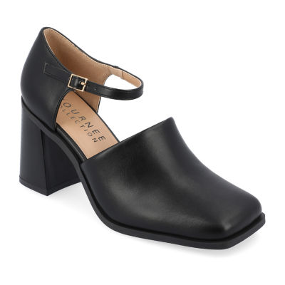 Journee Collection Womens Bobby Stacked Heel Pumps JCPenney