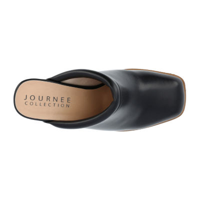 Journee Collection Womens Izara Stacked Heel Pumps