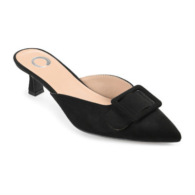 Wide kitten heel on sale pumps