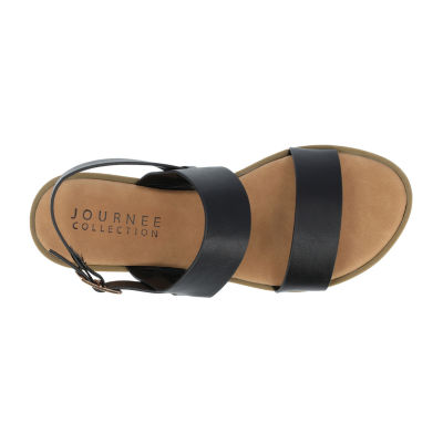 Journee Collection Womens Lavine Slingback Strap Flat Sandals