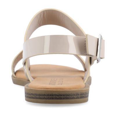 Journee Collection Womens Lavine Slingback Strap Flat Sandals