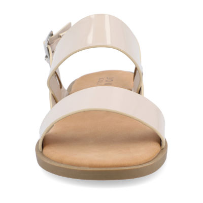 Journee Collection Womens Lavine Slingback Strap Flat Sandals