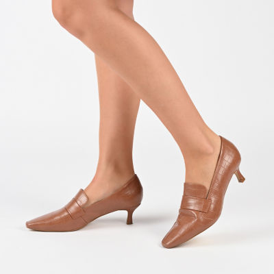 Journee Collection Womens Celina-Wd Kitten Heel Pumps Wide Width
