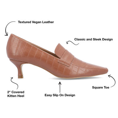 Journee Collection Womens Celina-Wd Kitten Heel Pumps Wide Width