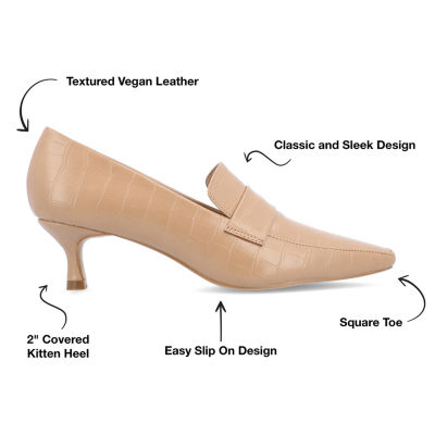 Journee Collection Womens Celina-Wd Kitten Heel Pumps Wide Width