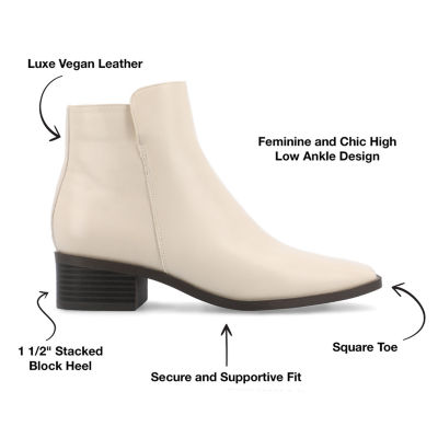 Journee Collection Womens Cappri Stacked Heel Booties