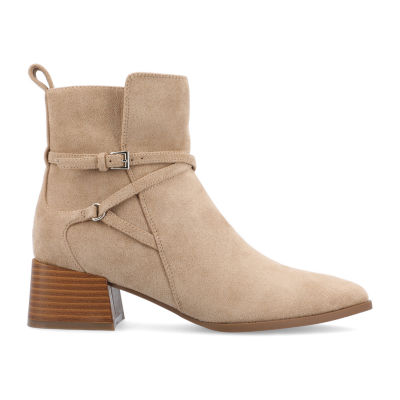 Journee Collection Womens Estelle Stacked Heel Booties