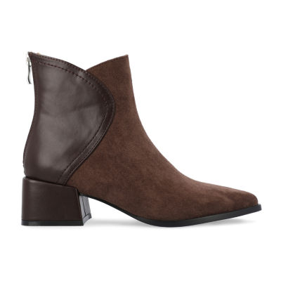 Journee Collection Womens Consuello Block Heel Booties
