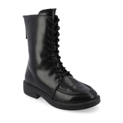 Journee Collection Womens Nikks Block Heel Lace Up Boots JCPenney