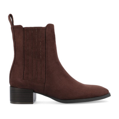 Journee Collection Womens Wrenley Stacked Heel Booties