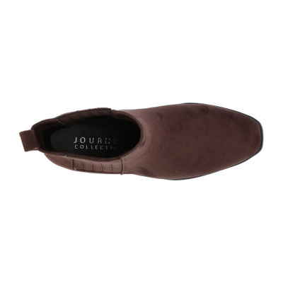 Journee Collection Womens Wrenley Stacked Heel Booties