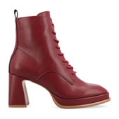 Red Booties Ankle Boots JCPenney