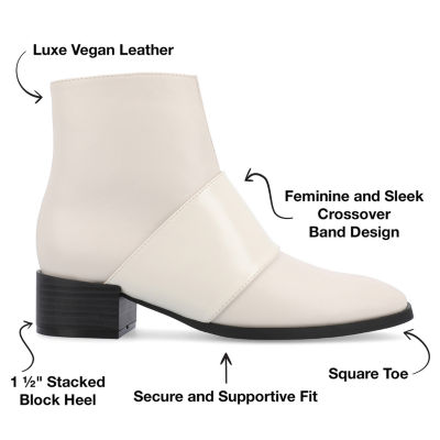 Journee Collection Womens Kyler Stacked Heel Booties