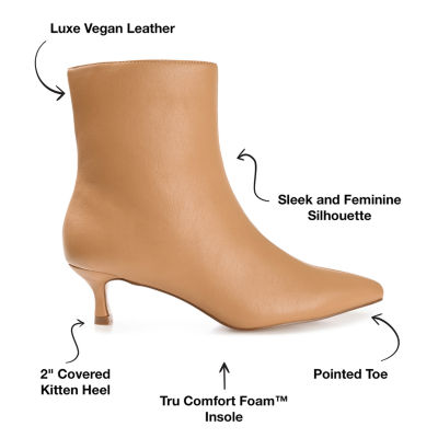 Journee Collection Womens Arely-Wd Kitten Heel Booties Wide Width