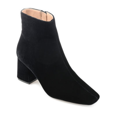 Journee Collection Womens Hazara-Wd Block Heel Booties Wide Width