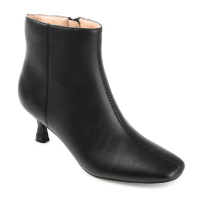 Wide width kitten store heel boots