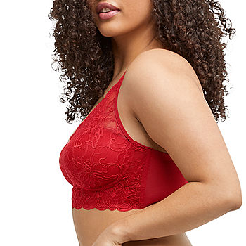 adviicd Under Outfit Bras for Women Women's Wireless Plus Size Bra Cotton  Support Comfort Unlined Sleep Red 85C 