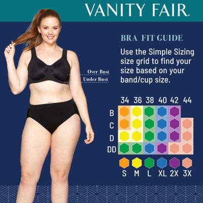Vanity Fair Womens Beauty Back Non-padded Bra 78010 - Star White