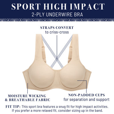 Vanity Fair 2ply High Impact Sport Underwire Bra-75080