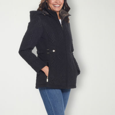 Gallery Womens Removable Hood Midweight Quilted Jacket