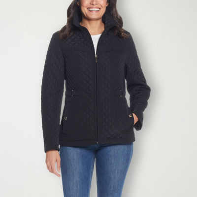Miss Gallery Womens Lined Midweight Quilted Jacket