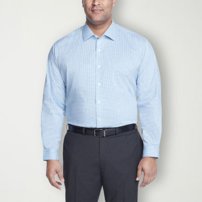 Van Heusen Mens Big and Tall Spread Collar Long Sleeve Stretch Fabric Wrinkle Free Dress Shirt