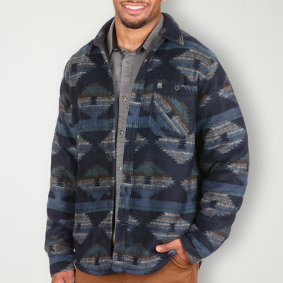 Fleece-Knit Sherpa-Lined Zip Jacket