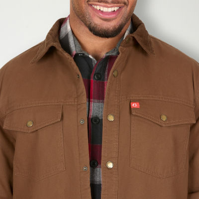 The American Outdoorsman'sherpa Lined Twill Shirt Jackets for Men