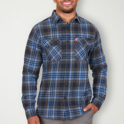 American Outdoorsman Mens Regular Fit Long Sleeve Flannel Shirt