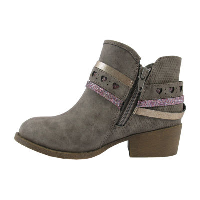 Pop Little & Big  Girls Elisha Block Heel Booties