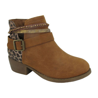 Girls heel hot sale booties