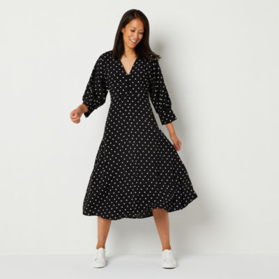 Womens polka hotsell dot midi dress