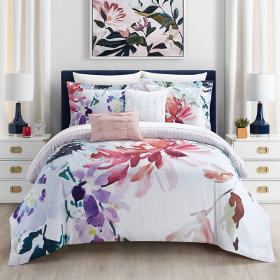 Chic Home Butchart Gardens Midweight Reversible Comforter Set, Color ...