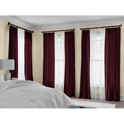 Liz Claiborne Supreme 5-Pleat Pinch Pleat Back Tab Light-Filtering Single Curtain Panel