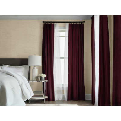 Liz Claiborne Supreme 5-Pleat Pinch Pleat Back Tab Light-Filtering Single Curtain Panel