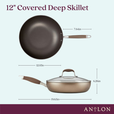 Anolon Advanced Home Hard-Anodized Nonstick Ultimate Pan, 12