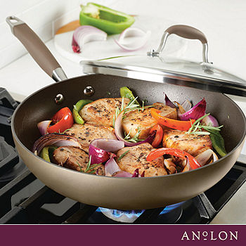 Anolon Advanced Hard-Anodized Nonstick Frying Pan Set, 10 and 12