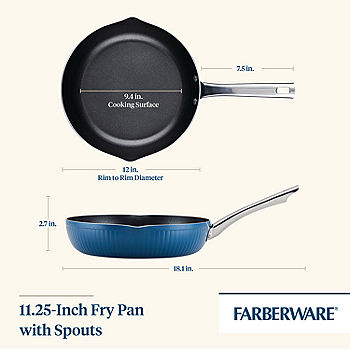 Farberware Style Nonstick Cookware Deep Round Grill Pan / Griddle