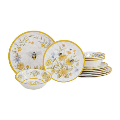 Certified International Bee Sweet 12-pc. Melamine Dinnerware Set