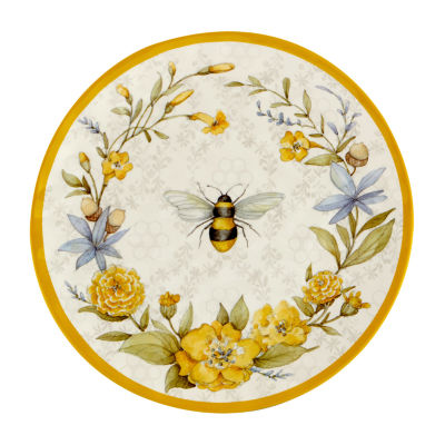 Certified International Bee Sweet 6-pc. Melamine Dinner Plate