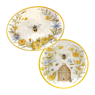 Certified International Bee Sweet Platter 2-pc. Serving Set