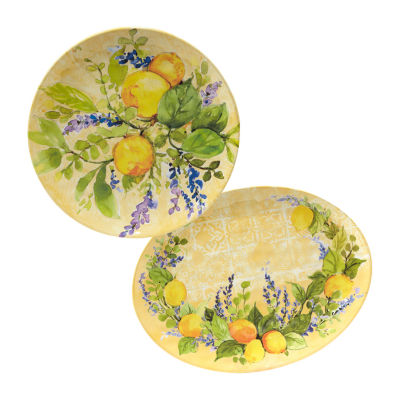 Certified International Lemon Zest Platter 2-pc. Serving Set