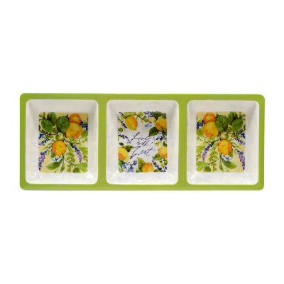 Certified International Lemon Zest Hostess 3-pc. Serving Set