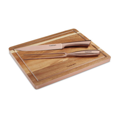 Cuisinart Rose Gold 3-pc. Cutting Board and Knife Set