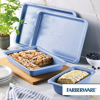 Farberware Easy Solutions 11 x 17 Nonstick Bakeware Cookie Pan Baking  Sheet, Blue 